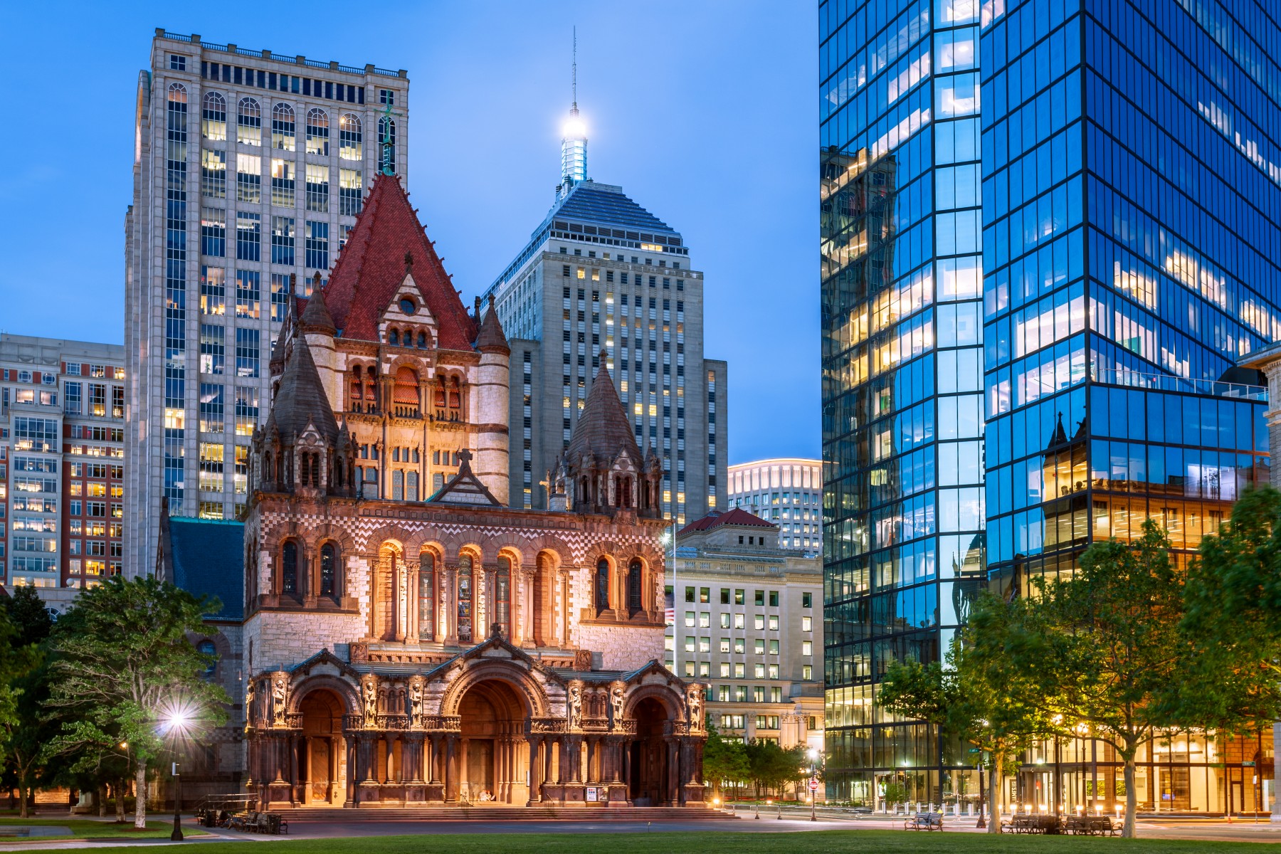 Trinity Church and Copley Square Boston