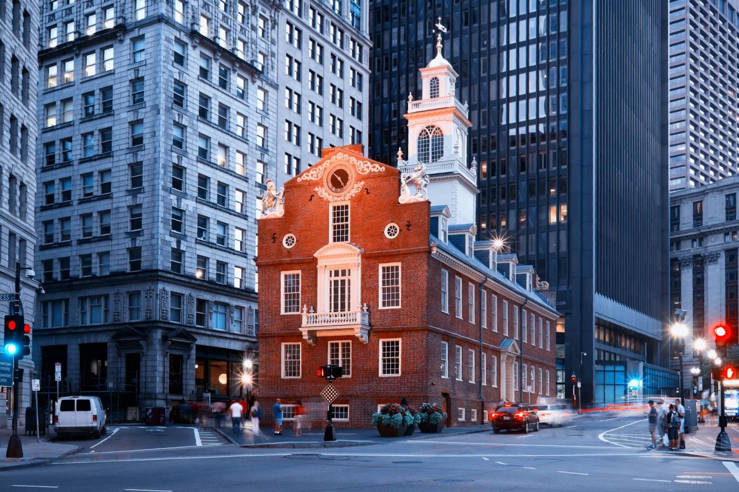 Boston Financial District skyscrapers historic building