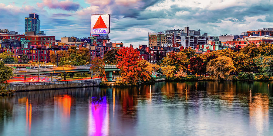 Boston skyline view from the Charles River